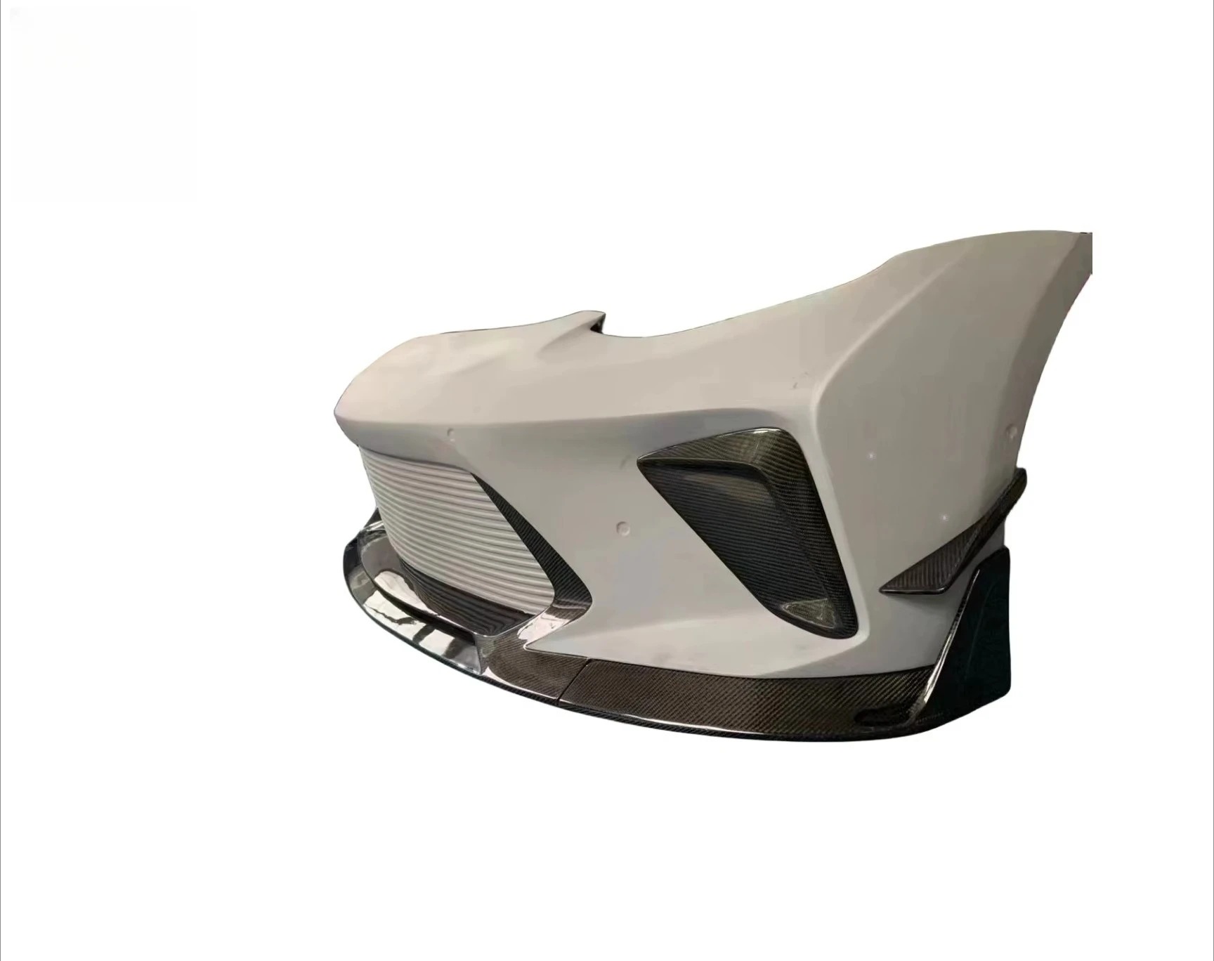 Robot Style Carbon Fiber Front Bumper for  Model 3 2016-2021 Carbon Fiber+FRP Front Bumper